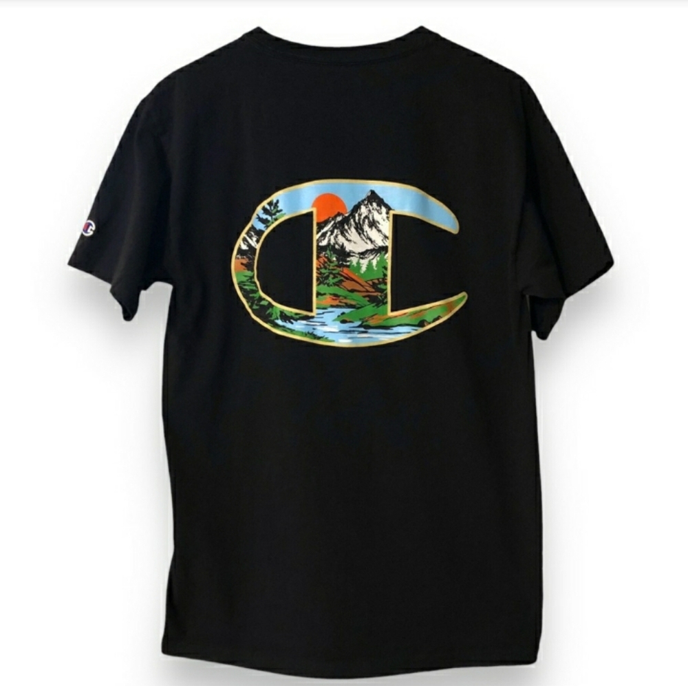 CHAMPION Mens Classic Graphic T-Shirt Camp Wear